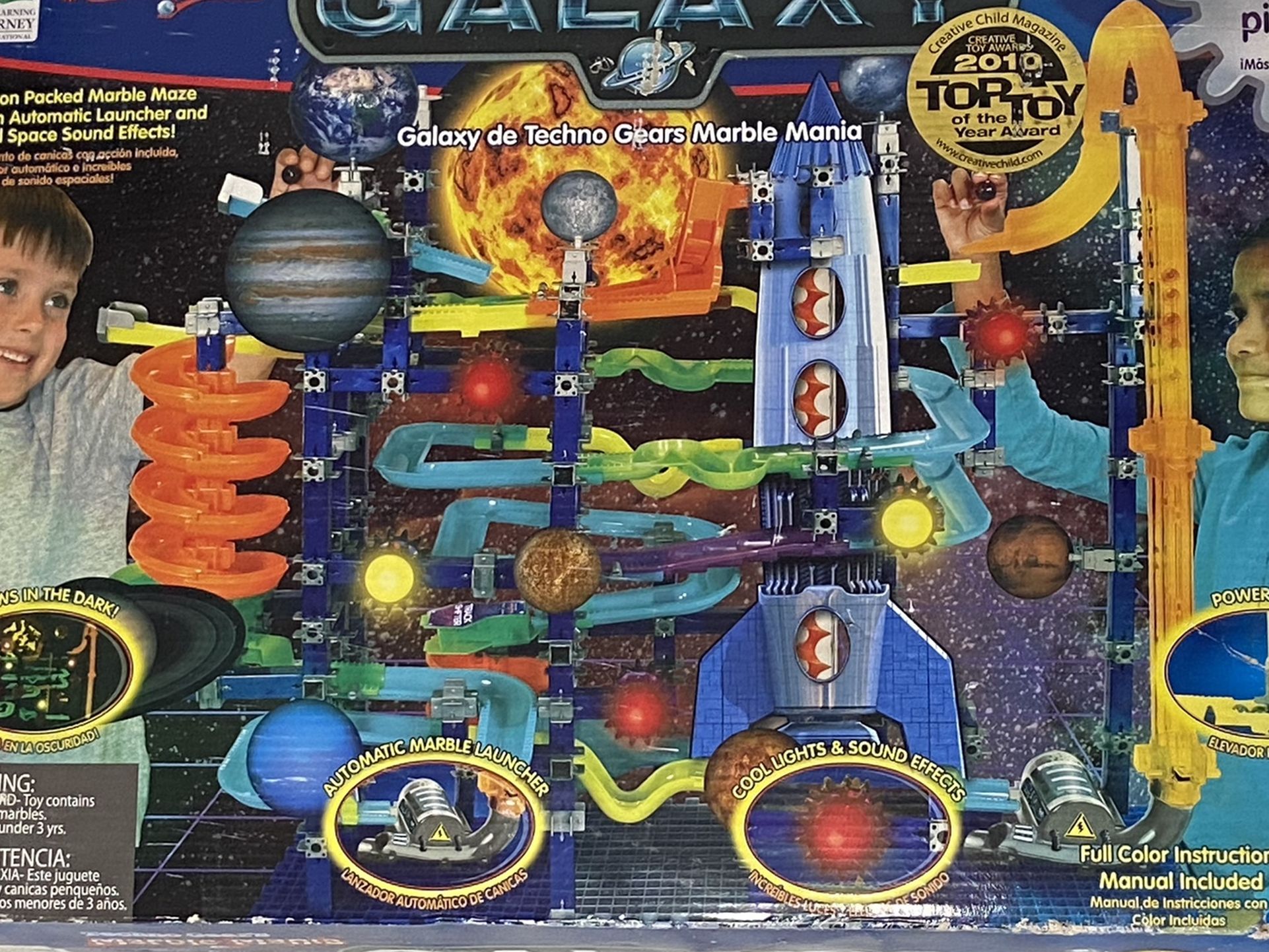 The Learning Journey Techno Gears Marble Mania Galaxy 480 pieces Open Box.