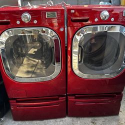 LG. WASHER AND GAS DRYER