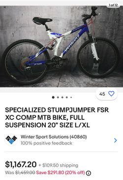 SPECIALIZED STUMPJUMPER FSR XC