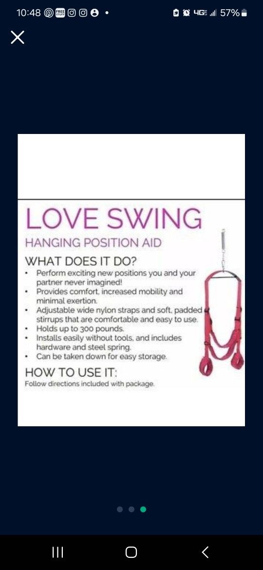 Pure Romance Swing New In Box (2 Avlbl)