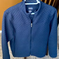 CROFT AND BARROW WOMEN’S ZIPPER SWEATER (LG)