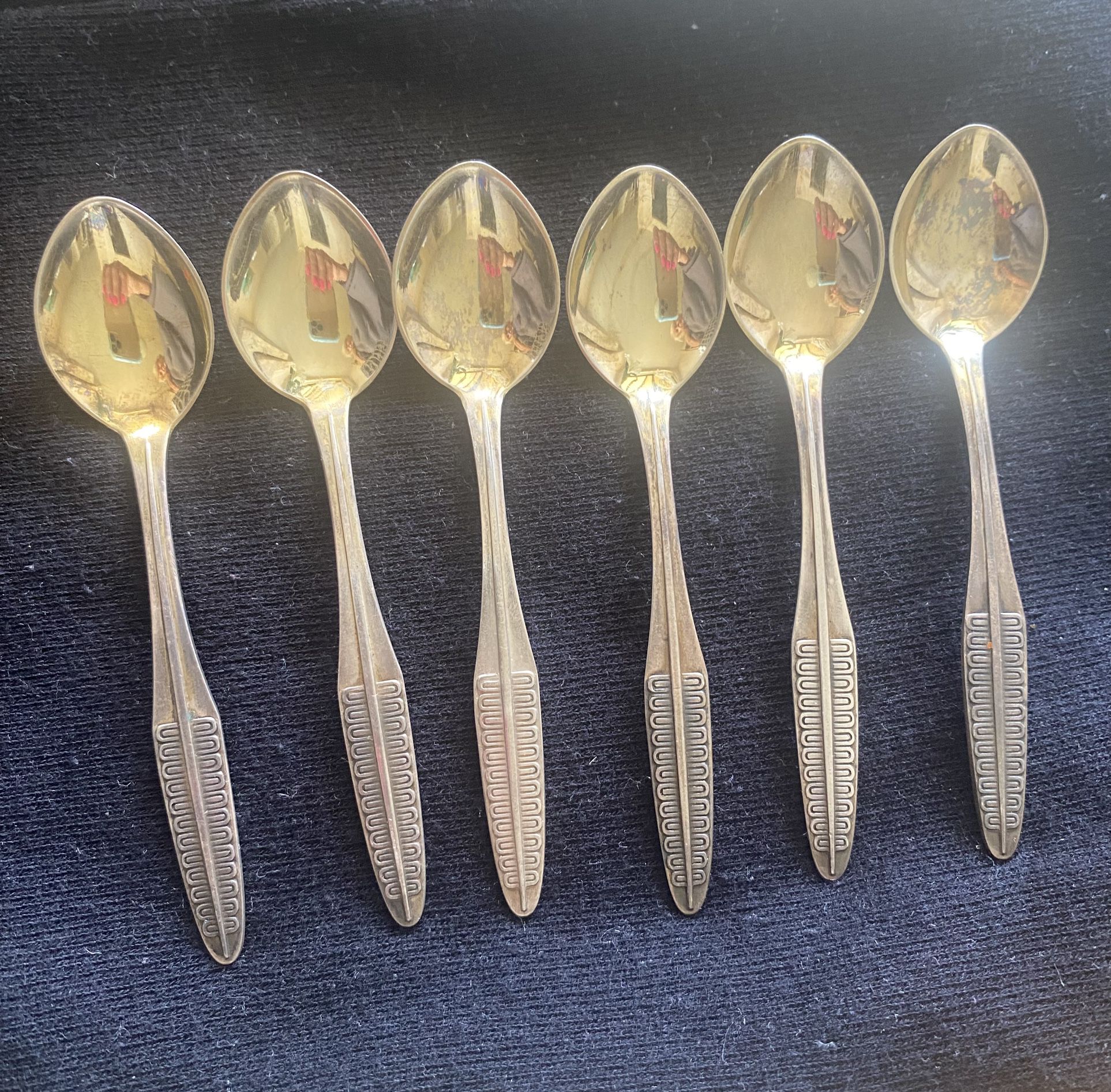 Vintage 1960s Silver 875 Coffe/tea Spoons 217.72grams