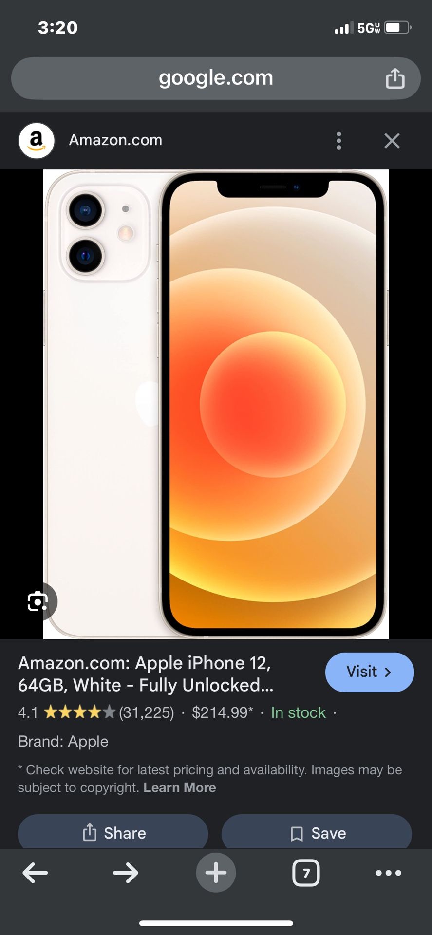iPhone 12 White 64gb Unlocked