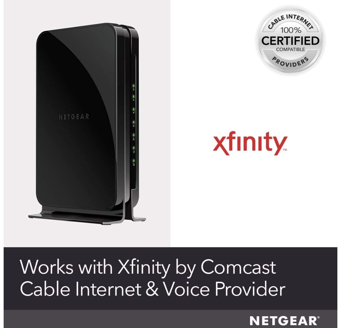 Netgear Cable Modem With Voice Cm500v For Xfinity By Comcast Internet Voice Supports Cable Plans Up To 300 Mbps 2 Phone Lines Docsis 3 0 B For Sale In Chicago Il Offerup Netgear Cable Modem With Voice Cm500v For Xfinity By Comcast Internet Voice Supports Cable Plans Up To 300 Mbps 2 Phone Lines Docsis 3 0 B For Sale In Chicago Il Offerup