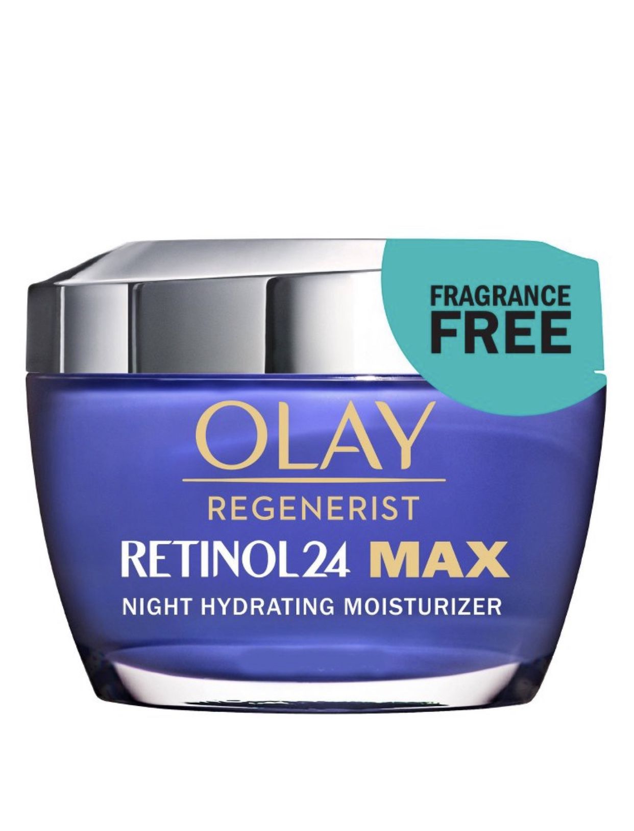 Olay Retinol 24 Max Night Face Moisturizer for Dull Skin Fragrance-Free - 1.7oz