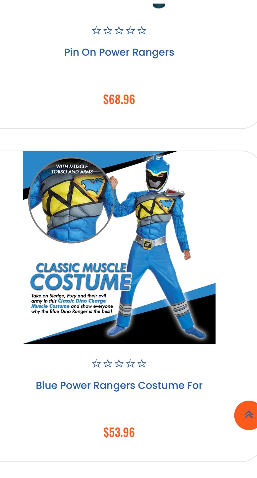 Blue Power Ranger Costume