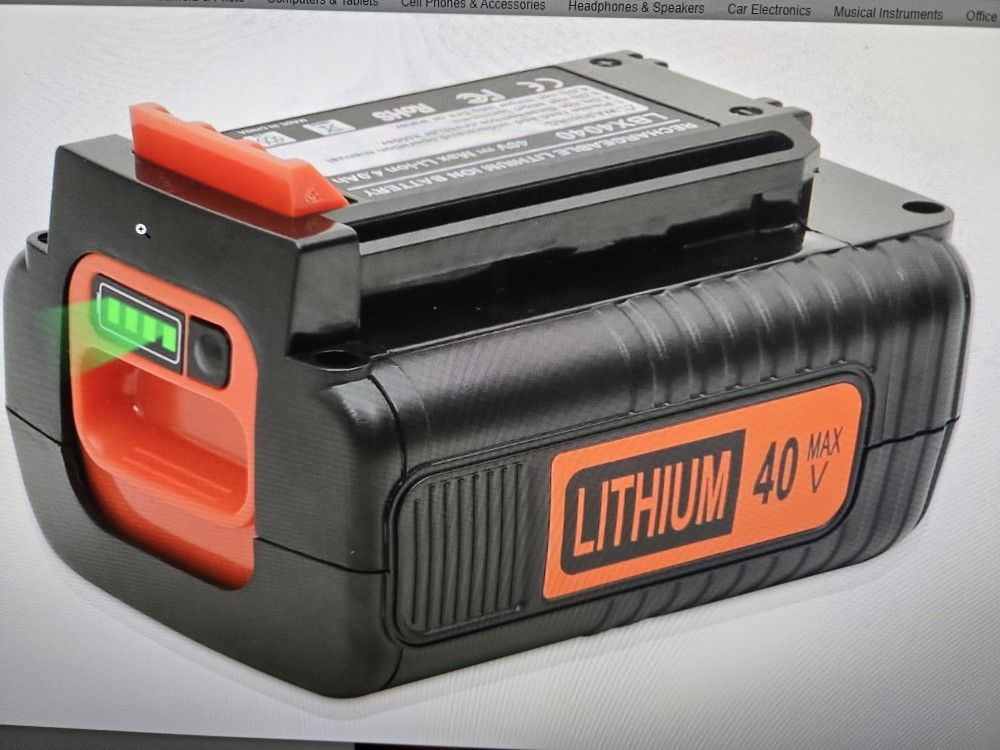 Black + Decker 40v 4.0Ah Lithium Battery
