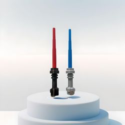 Collapsible Life-Size Lego Lightsaber - Choose Jedi or Sith Colors: Blue, Green, Red, Purplet