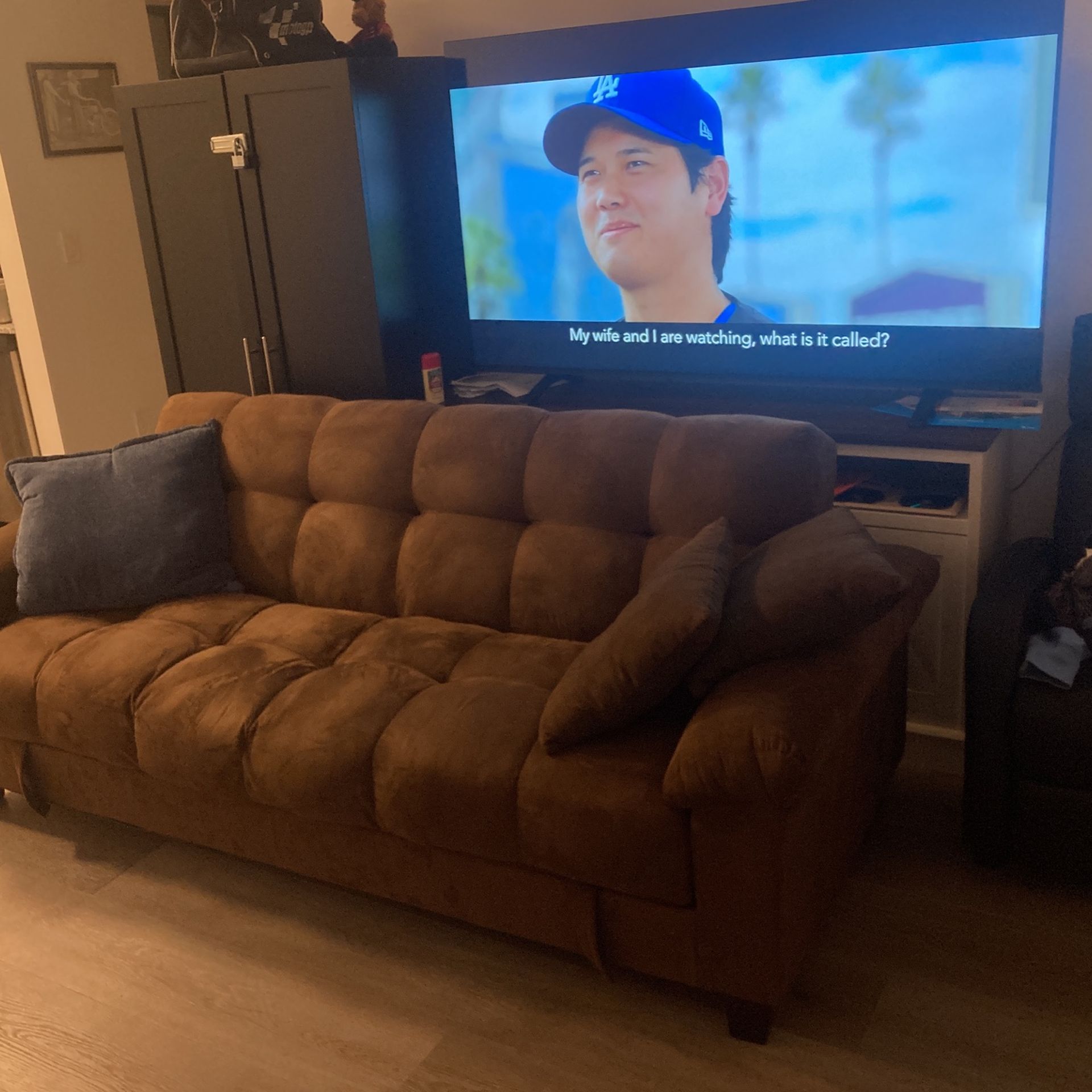 Brown Couch With Storage