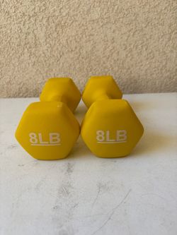 8LB Neoprene Dumbbells Hand Weights set of 2