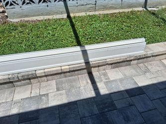 2  8 ft. PVC Vinal  1 top & 1 bottom rails.