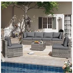 Patio Furniture Set Of 7 