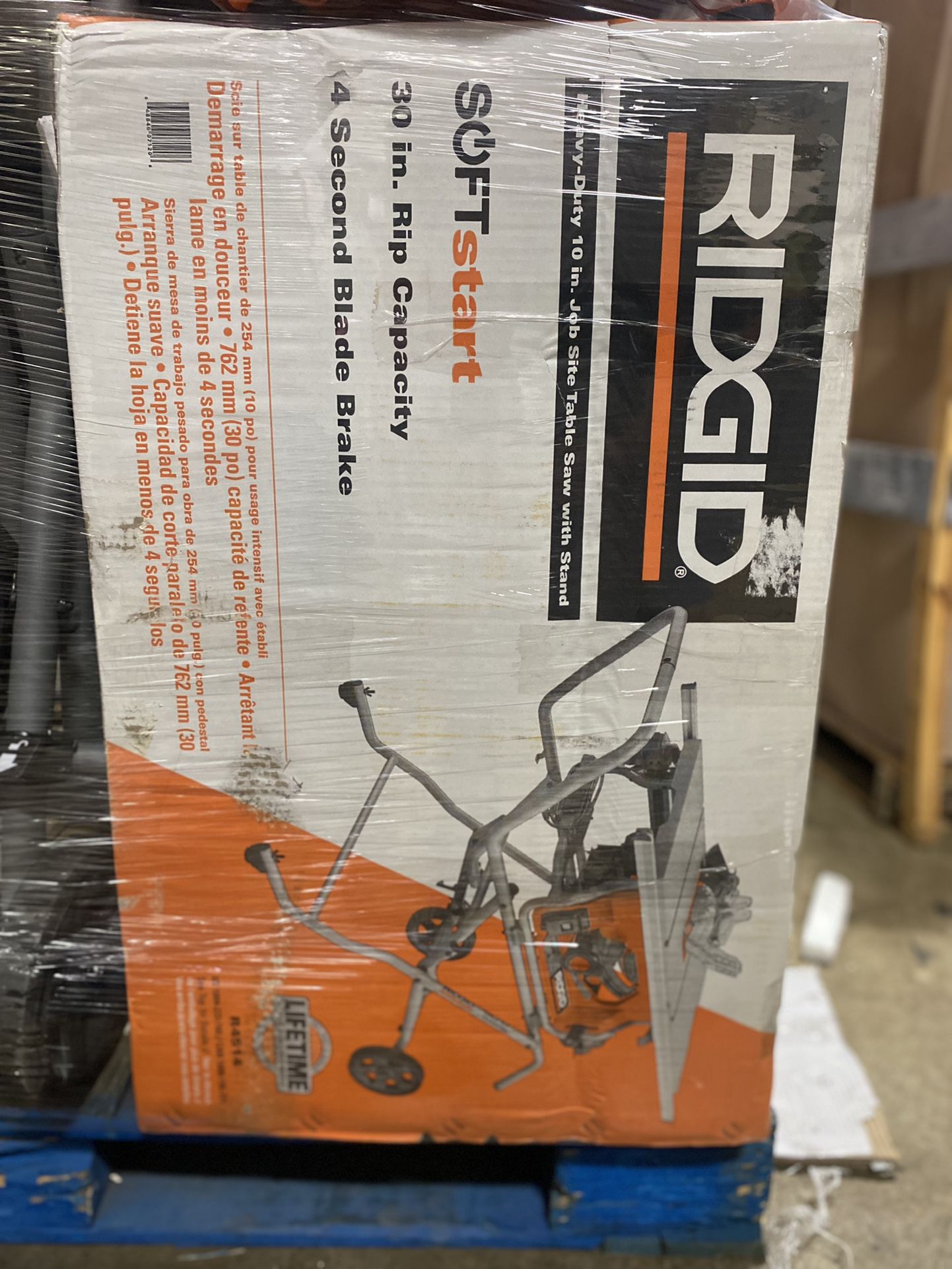 RIDGID 10 in. Pro Jobsite Table Saw with Stand