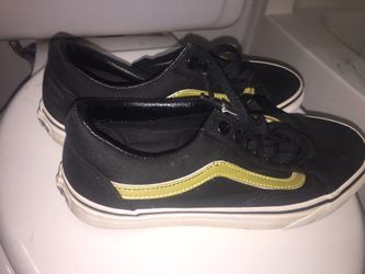Gold and black vans for the low