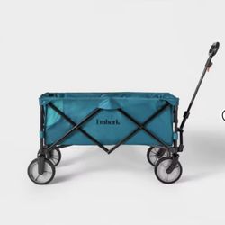 Collapsible Blue Kids Wagon, Super Convenient 