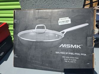 MsMk 10 Inch Frying Pan Nonstick with Lid