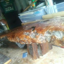 Antique Driftwood Table 1950's - 1960's era. Great condition, moving, need gone fast