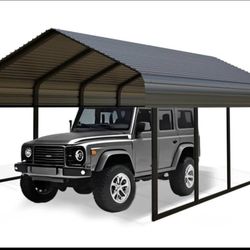 New In Box Heavy Duty Carport 10X20 Shelter With Reinforced Frame 