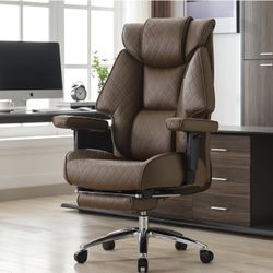EXCEBET Big and Tall Office Chair with Footrest