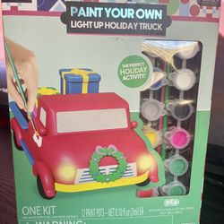 Paint Your Own Light Up Holiday Truck
