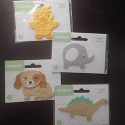 Simplicity x4 Iron On Appliques 