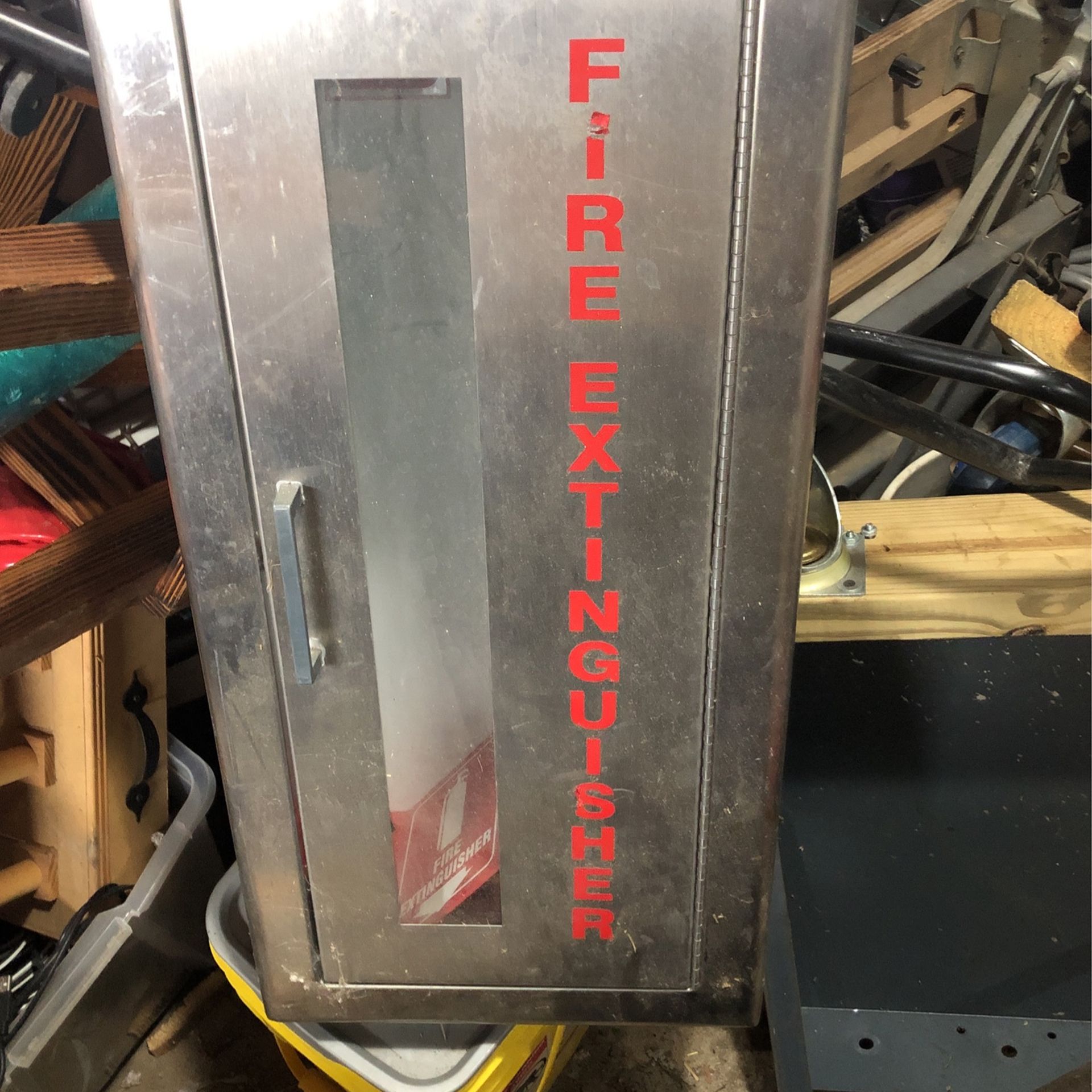 3 Feet Tall Stainless Steel Fire Extinguisher