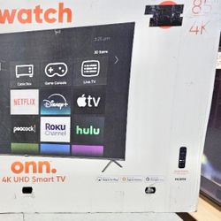 85 Tv $55 On Finacing Free Delivery 6 Month warranty.  85 Onn Tv Smart 4k Hdtv. 