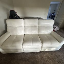 Leather Recliner & love seat