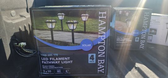 Solar Path Lights - 4 Pack - Black