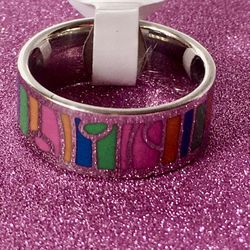 Stainless Steel Ring, Size 8