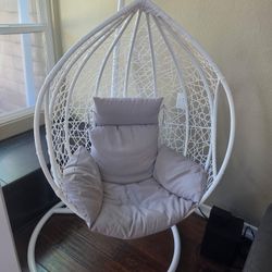 White Egg Chair Swing