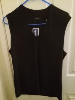 Womens Black TAHARI BLOUSE