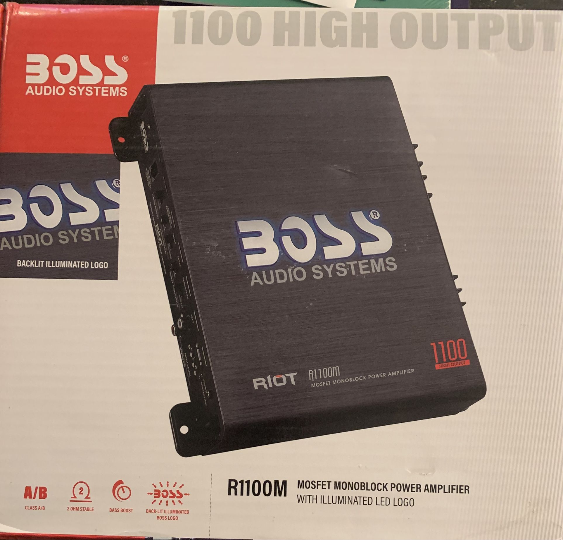 Boss Audio Systems R1100M MOSFET Monoblock Power Amplifier