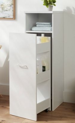Storage Cabinet with Pull Out Cart 