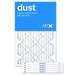 Dust x 16" x 25" x 1" furnace air conditioner filter panel