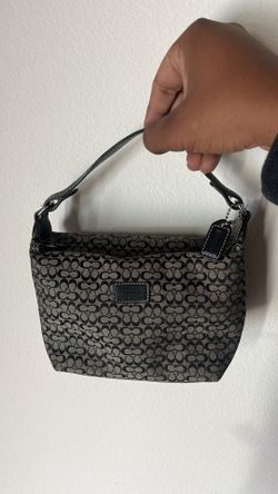 Coach Signature Monogram Canvas Mini Hobo Bag