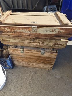 Military crate boxes