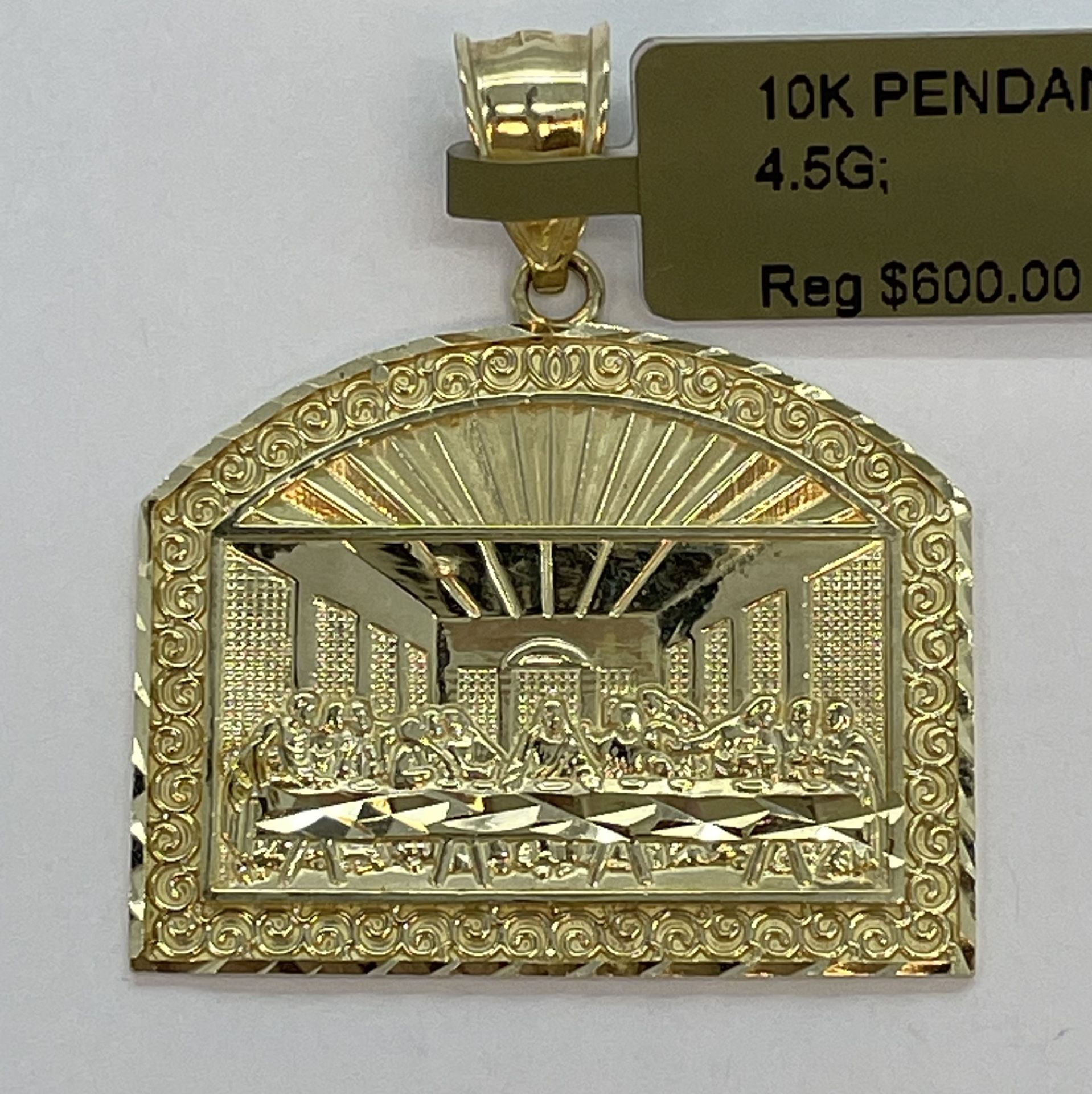 10K Gold Pendant. New 