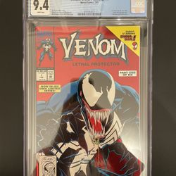 Venom Lethal Protector #1 (red foil) - CGC NM 9.4! - beautiful new crystal clear slab
