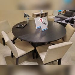 5 Pc round dining table set