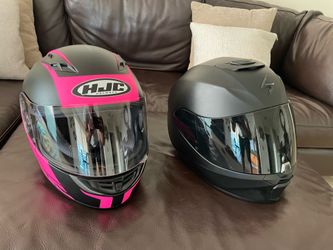 Pair of DOT Motorcycle helmets