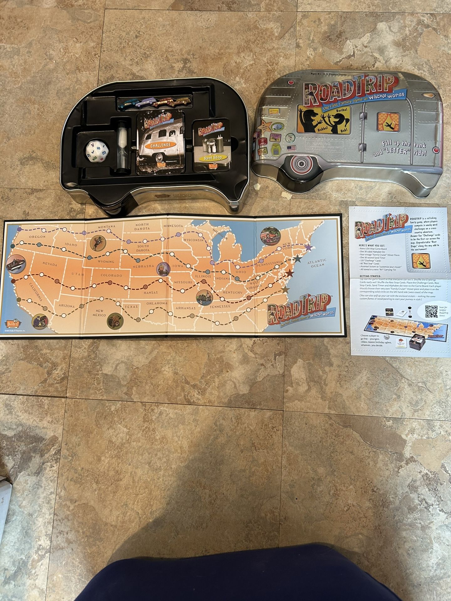 2010 Road Trip Board Game Wacky Words RV Case Daddy-O Productions COMPLETE