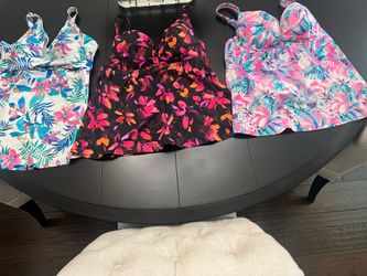 Three 1 piece swimsuits tops