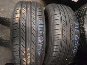 2 Tires 215.60.16 Sentury 98 % Tread Dot 4223