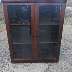 Glass Door Bookcase Or Display Cabinet 