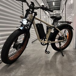 NEW!⚡️52V/2000/3000Watt Dual Motor AWD MTB Electric Mountain E-bike, 38mph, Fat Tire 26x4.0
