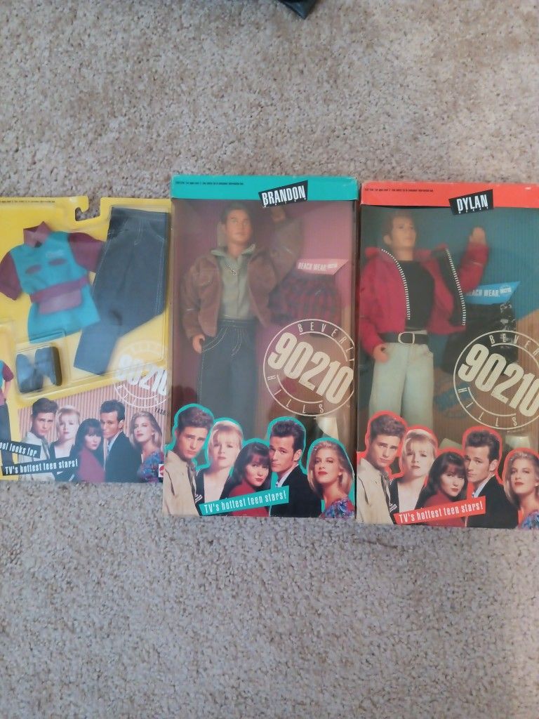 90210 Brandon and Dylan Dolls Mattel Barbie
