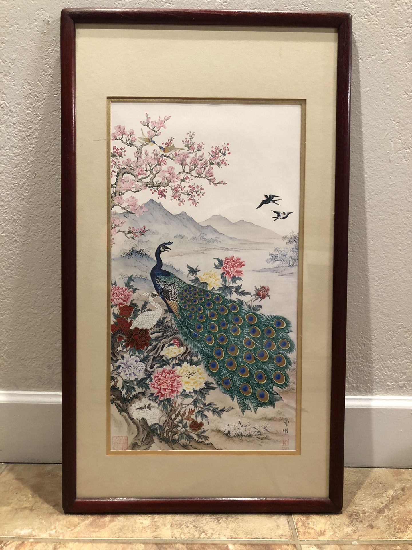 Wei Tseng Yang silk painting