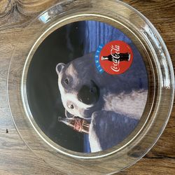 1995 Coca-Cola Bear Glass Platter