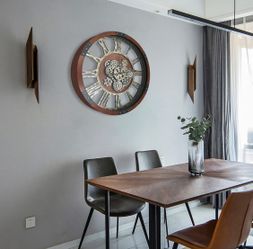 27” Mechanical Gears Oversized Clock (SEALED)